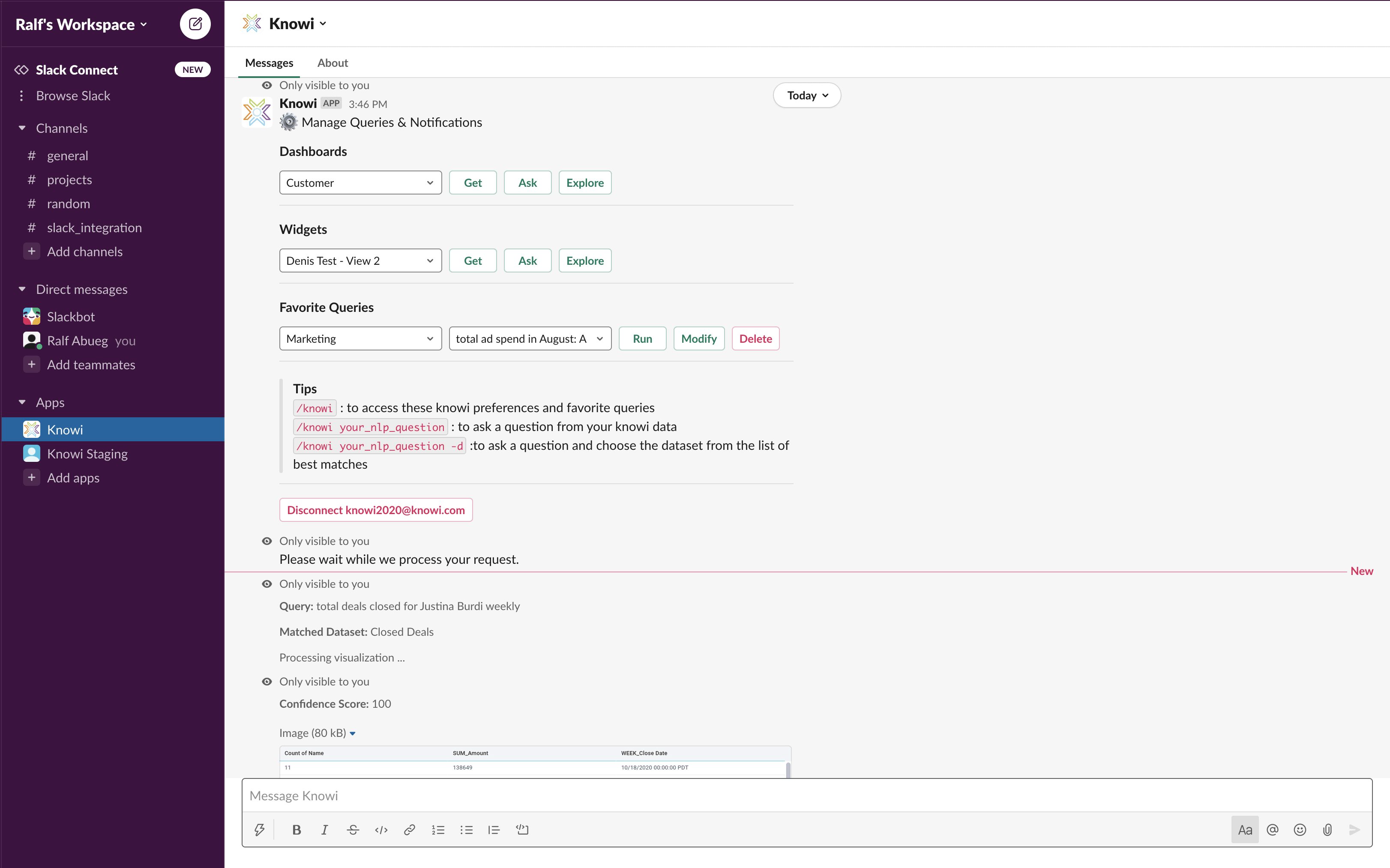 Search Analytics with Slack & Microsoft Teams