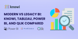 Modern vs Legacy BI: Knowi, Tableau, Power BI, and Qlik Compared