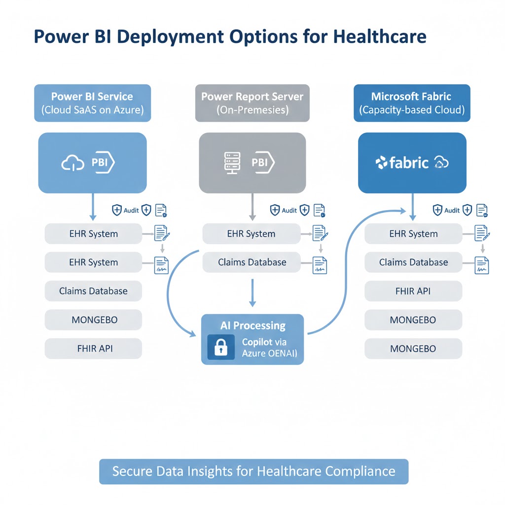 Power BI deployment options for healthcare