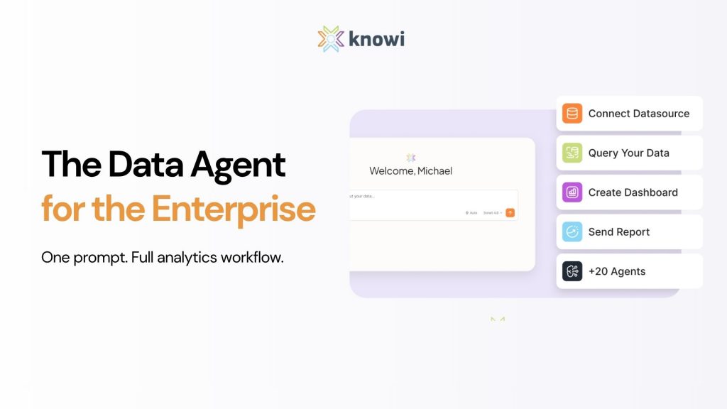 Knowi Launches Enterprise AI Agents for Analytics | Press Release