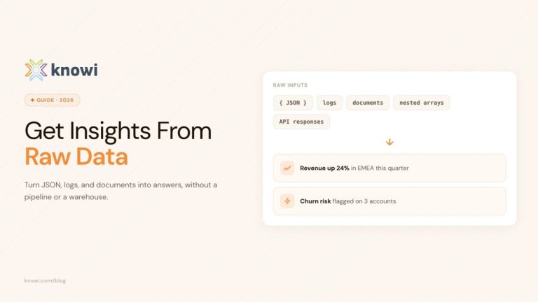 How to Get Insights from Raw Data