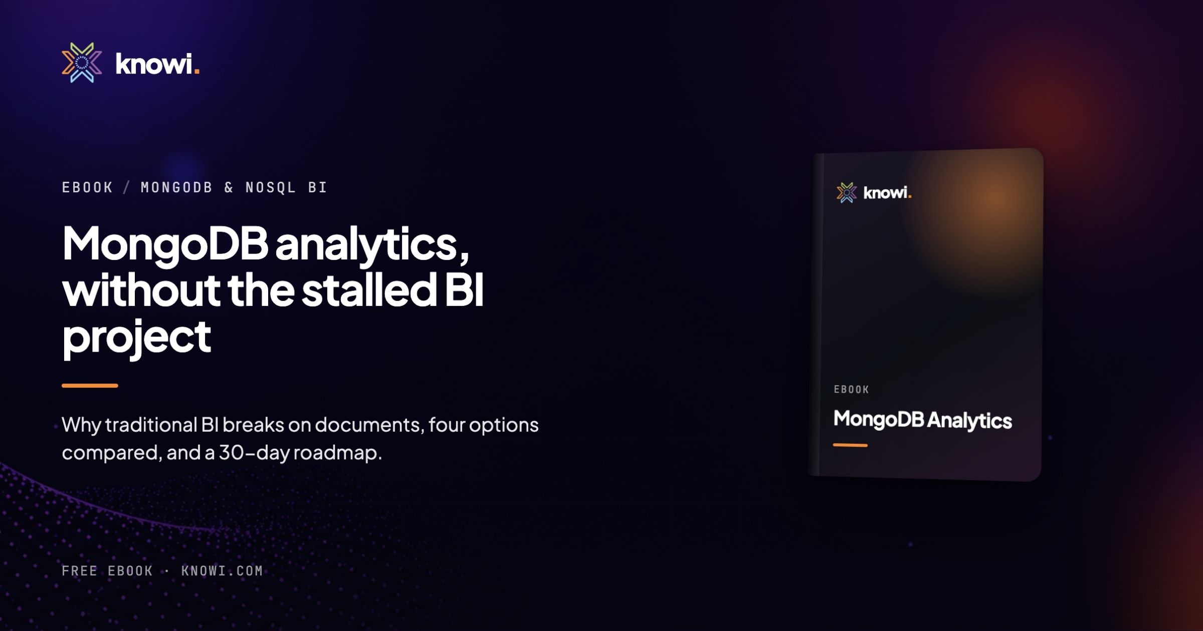 Ebook cover: MongoDB Analytics